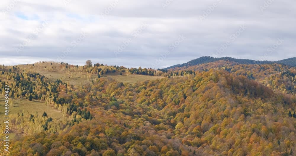 beautiful autumn hills in the Romanian mountains, Fantanele village area, Sibiu county, Cindrel mountains, Romania beautiful autumn hills in the Romanian mountains, Fantanele village area, Sibiu county, Cindrel mountains, Romania