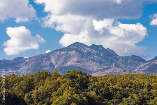 (山梨県ｰ風景)秋の八ヶ岳連峰風景２