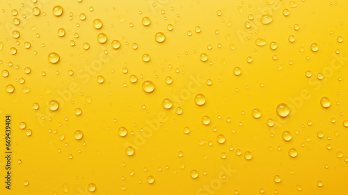 water drops on a yellow background