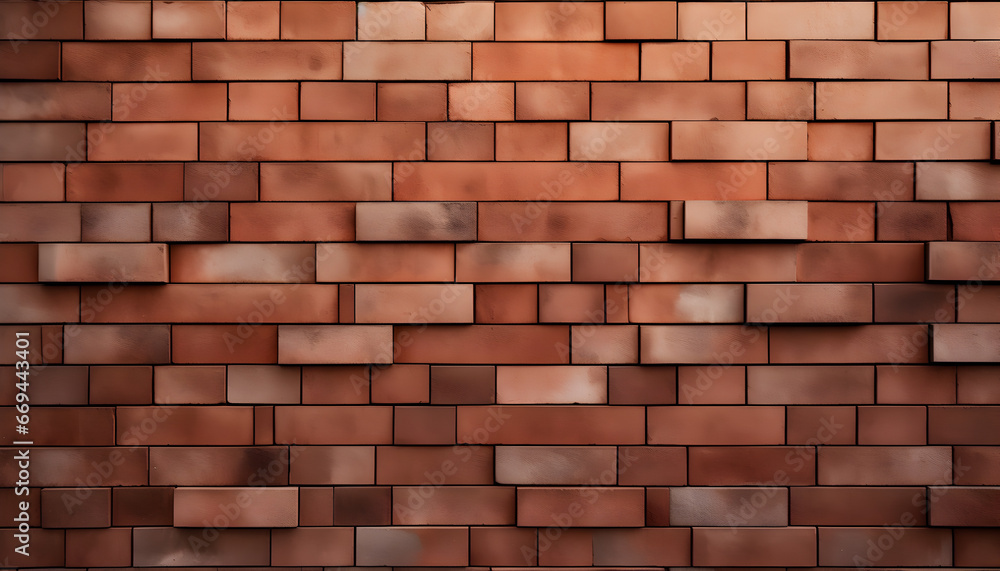 Ultrawide detailed close-up of a uniformly patterned brick wall, showcasing rich terracotta hues and rugged texture. Ultrawide detailed close-up of a uniformly patterned brick wall, showcasing rich terracotta hues and rugged texture.