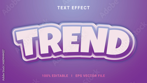 Modern editable trend text effect 3d text effect