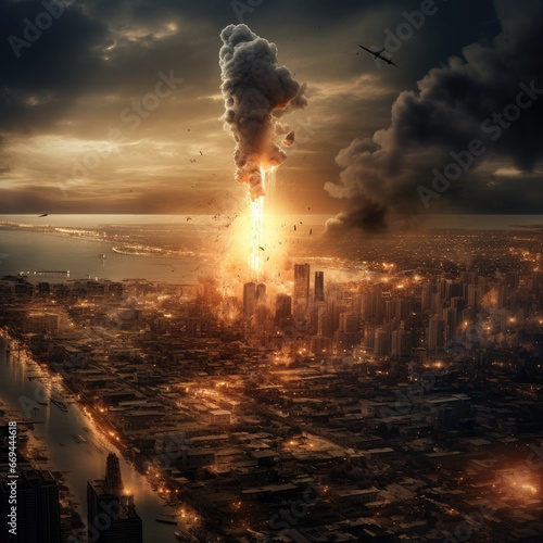 WWIII Apocalyptic City Explosion photo