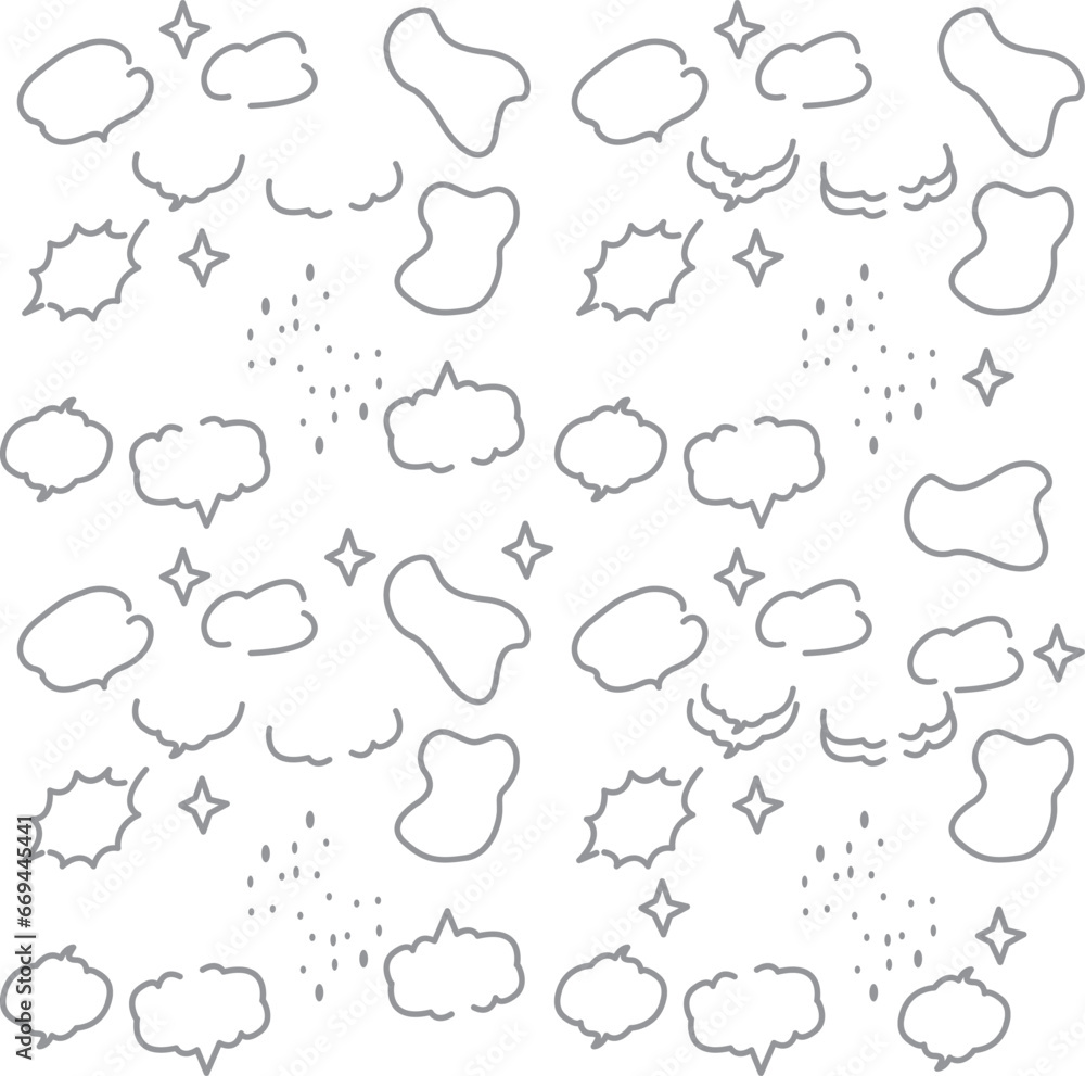 Seamless pattern with speech bubbles. Beautiful
cloud vector design. Seamless pattern with speech bubbles. Beautiful
cloud vector design.