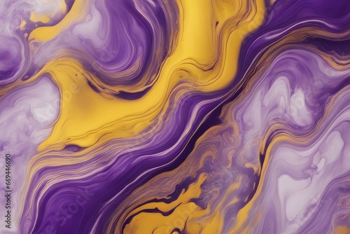 beautiful abstract fluid art background texture ink and purple and yellow mixed texture
