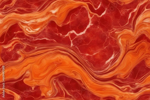 dark red marble background with orange liquid pattern seamless marble or granite wall with orange wave