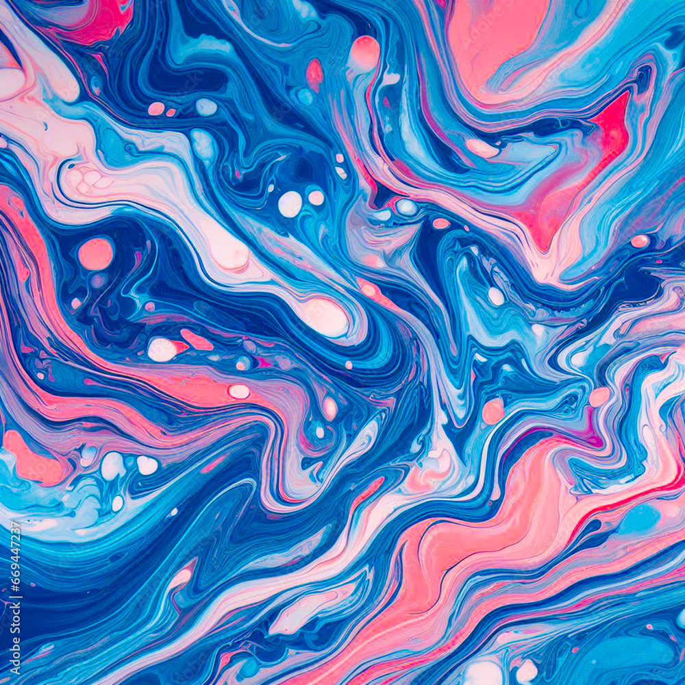 Marbled blue and pink abstract background. Liquid marble gradient mixing ink pattern watercolor acid wash texture colorful Marbled blue and pink abstract background. Liquid marble gradient mixing ink pattern watercolor acid wash texture colorful