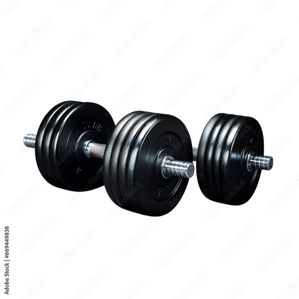 dumbbell isolated on white dumbbell isolated on white