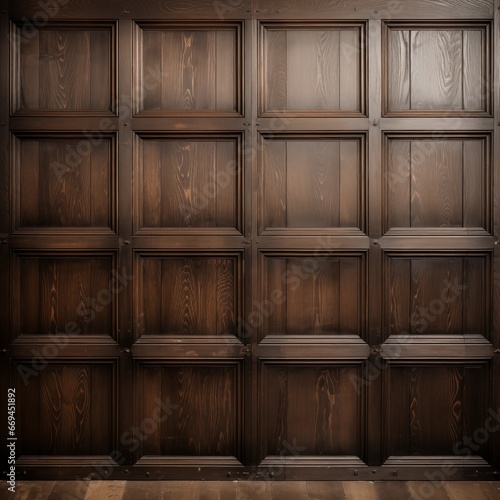 VINTAGE WOOD PANELS FOR INTERIOR PARTITION. AI generated