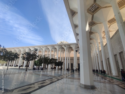 Djamaa el Djazaïr also known as the Great Mosque of Algiers It houses the world's tallest minaret and is the third-largest mosque in the world , Algiers, Cityscape for The Capital Of Algeria