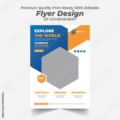 Travel Flyer Design Template