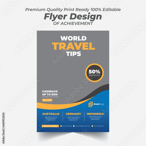 Travel Flyer Design Template