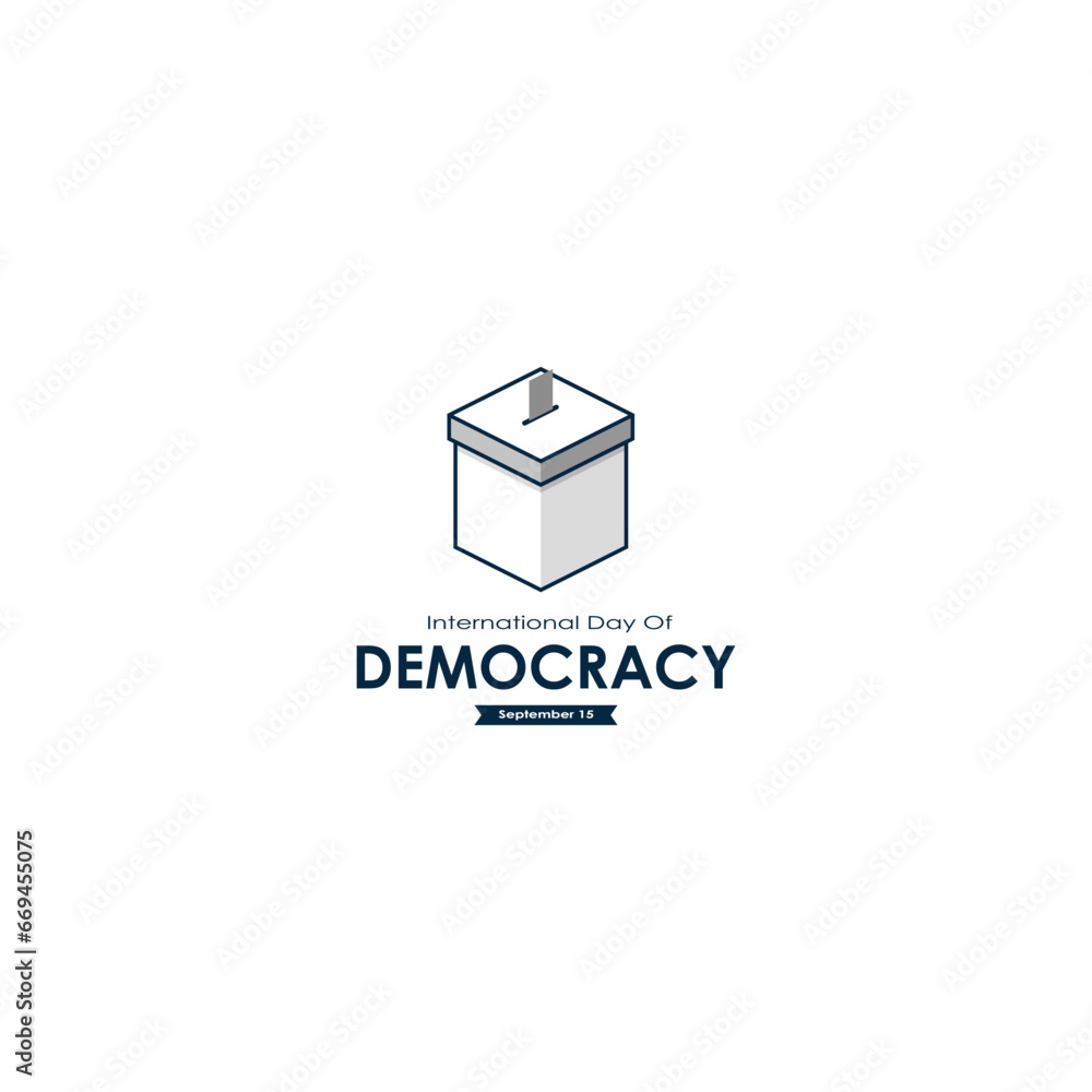 International Day of Democracy logo vector graphics