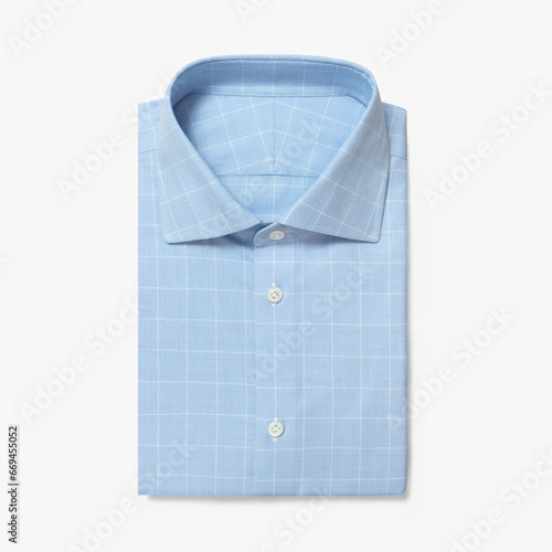 blue shirt isolated on white background