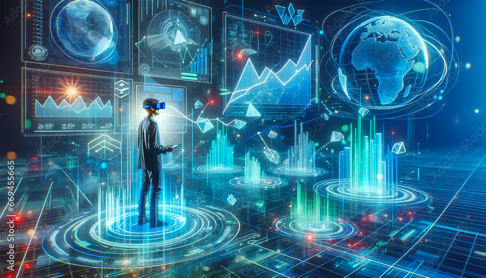 Navigating the Future of Finance: VR and Holographic Economic Graphs Navigating the Future of Finance: VR and Holographic Economic Graphs
