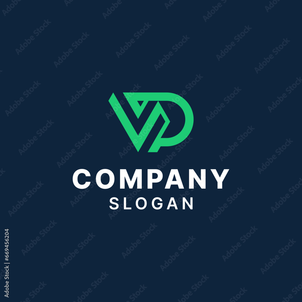 Letter VP PV Simple Monogram Logo Letter VP PV Simple Monogram Logo