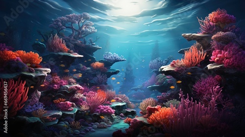 underwater sea landscape © shobakhul