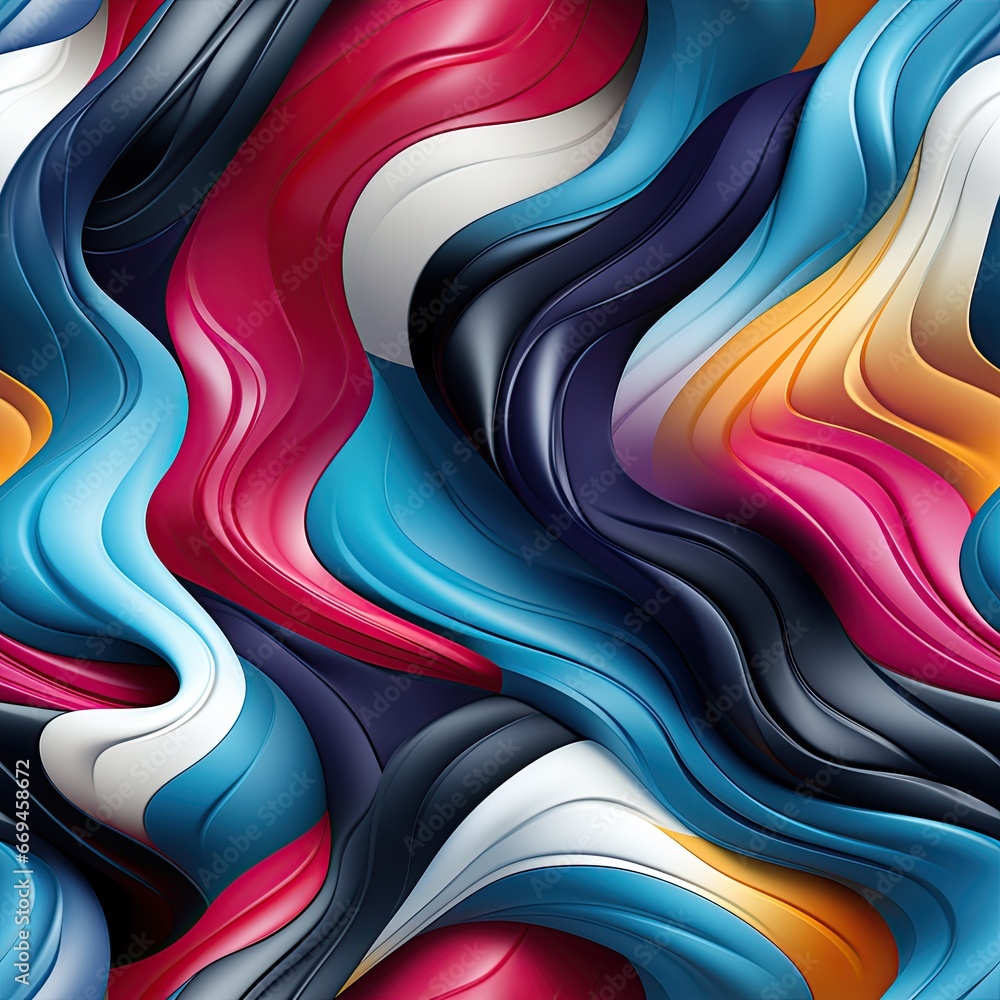 seamless pattern with colorful bright wavy texture on rainbow background. Modern ornament for festive decor seamless pattern with colorful bright wavy texture on rainbow background. Modern ornament for festive decor