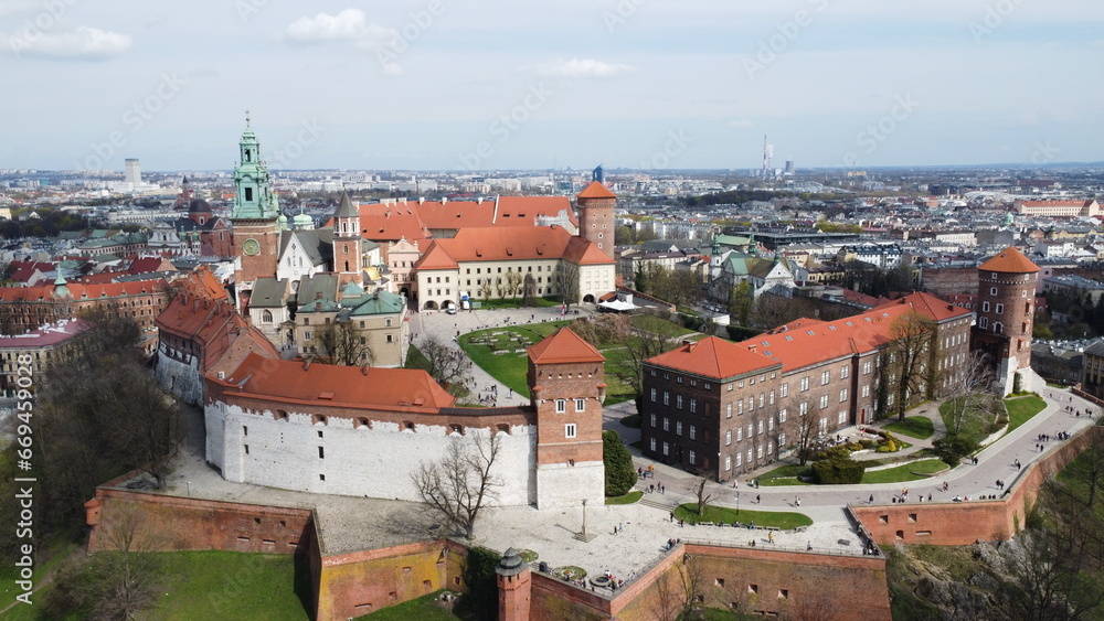 Fototapeta premium The main attraction of Kraków is the famous Wawel Castle. Poland