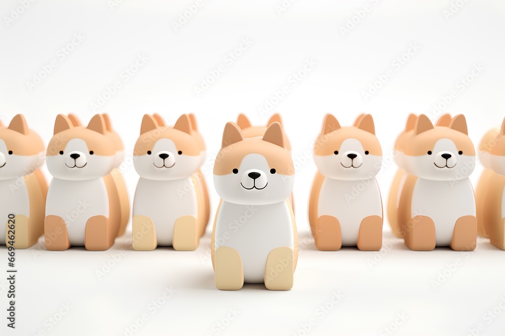 可愛い柴犬(3D) 可愛い柴犬(3D)