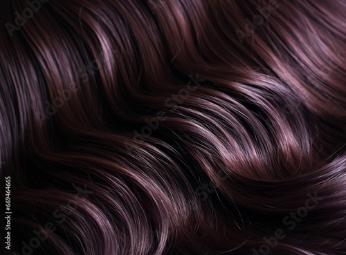a close up of a brown wavy hair