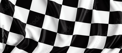 a black and white checkered flag