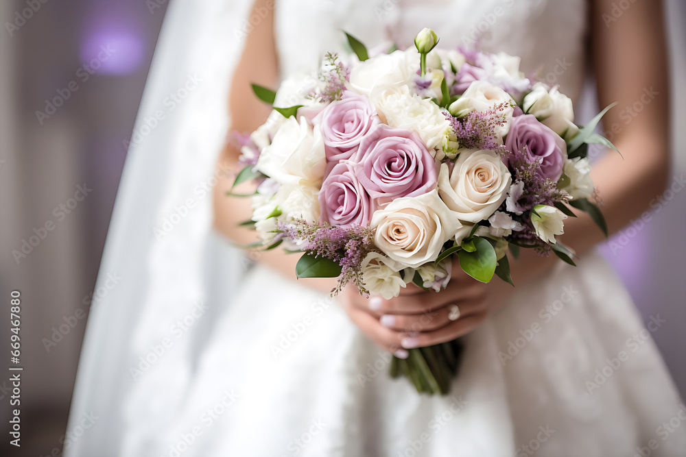bride holding bouquet, wedding bouquet