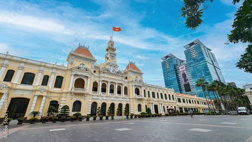 Ho Chi Minh City, Vietnam - Ho Chi Minh City Hall, officially called the Ho Chi Minh City People's Committee Head Office