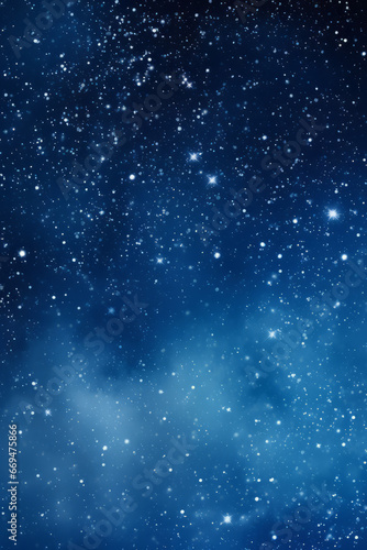  Deep blue Christmas night sky filled with stars
