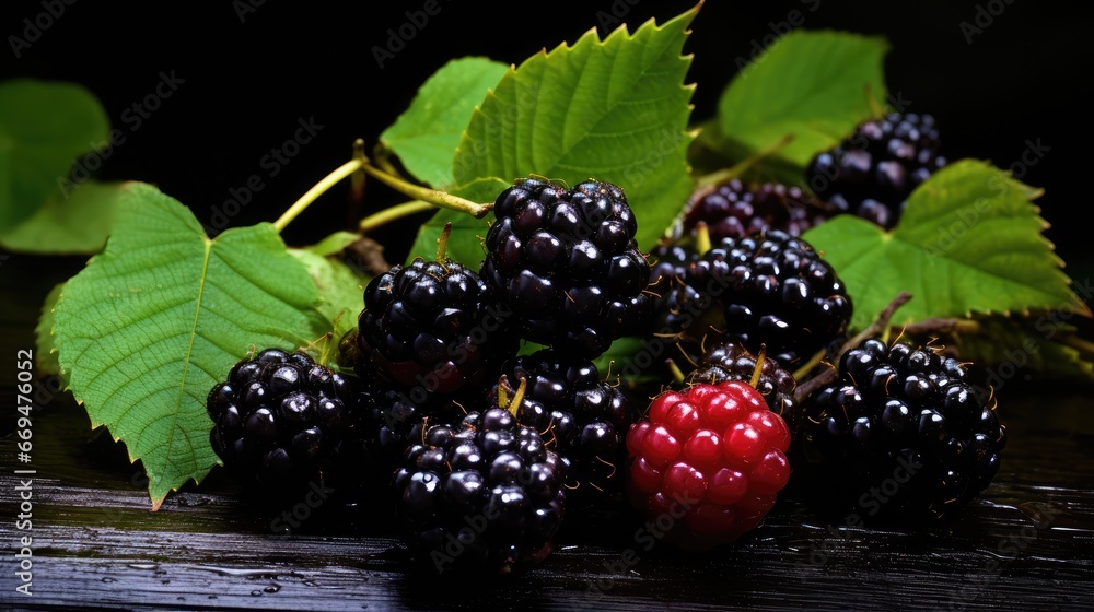 blackberry and raspberry blackberry and raspberry