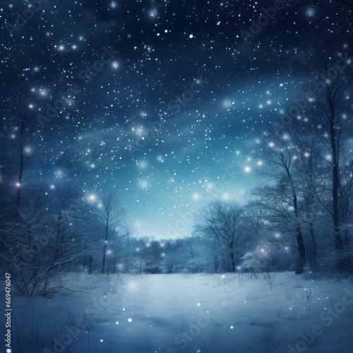  Deep blue Christmas night sky filled with stars © Guido Amrein