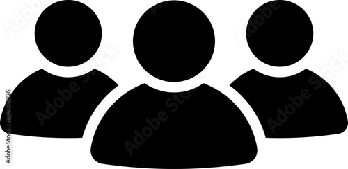 People group icon. Team of worker. User profile symbol. Group of people or group of users. Persons symbol. Vector.