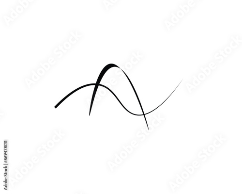 A Letter Logo Design Element