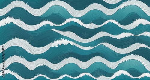 seamless wave pattern © niji