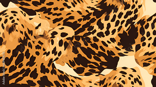 leopard print background   generative AI