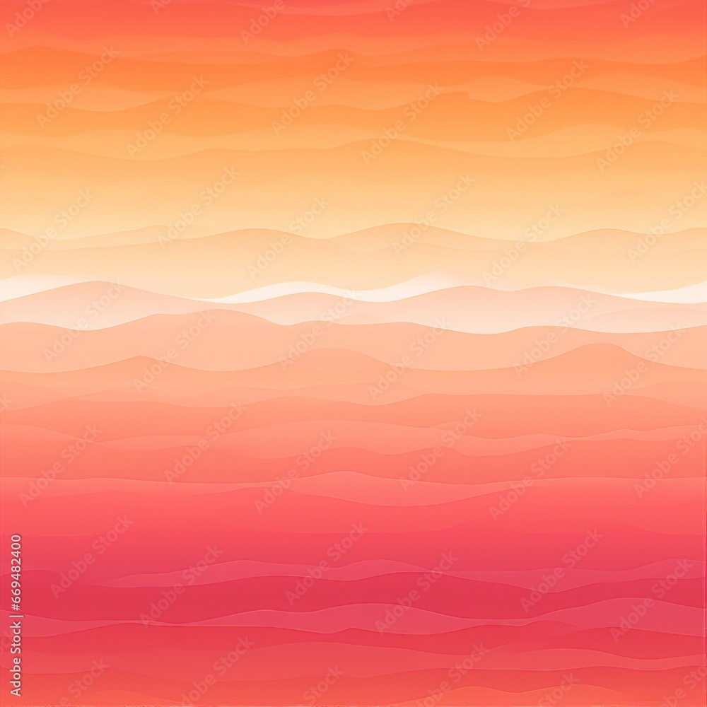 Sunset Glow Ombre Horizon Pattern