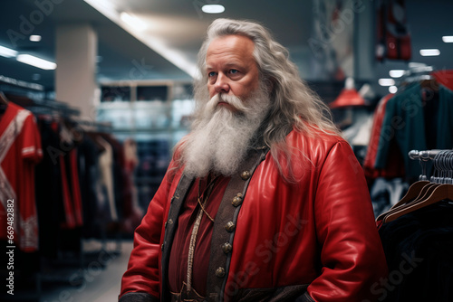 Santa Claus in a department store