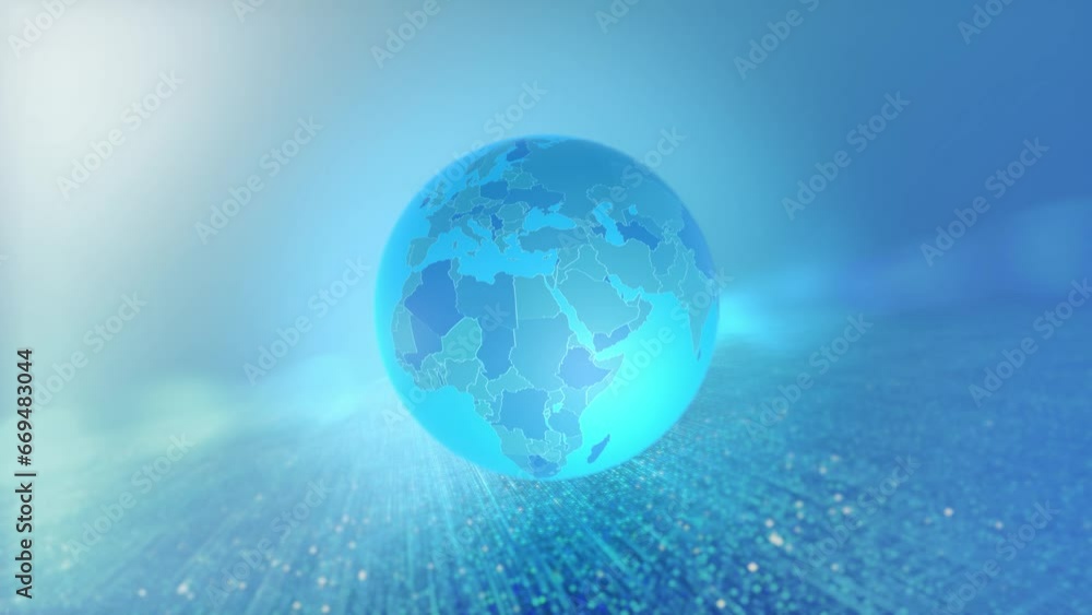 Country Zoom Animated Stylized World Map Middle East Qatar Version Country Zoom Animated Stylized World Map Middle East Qatar Version