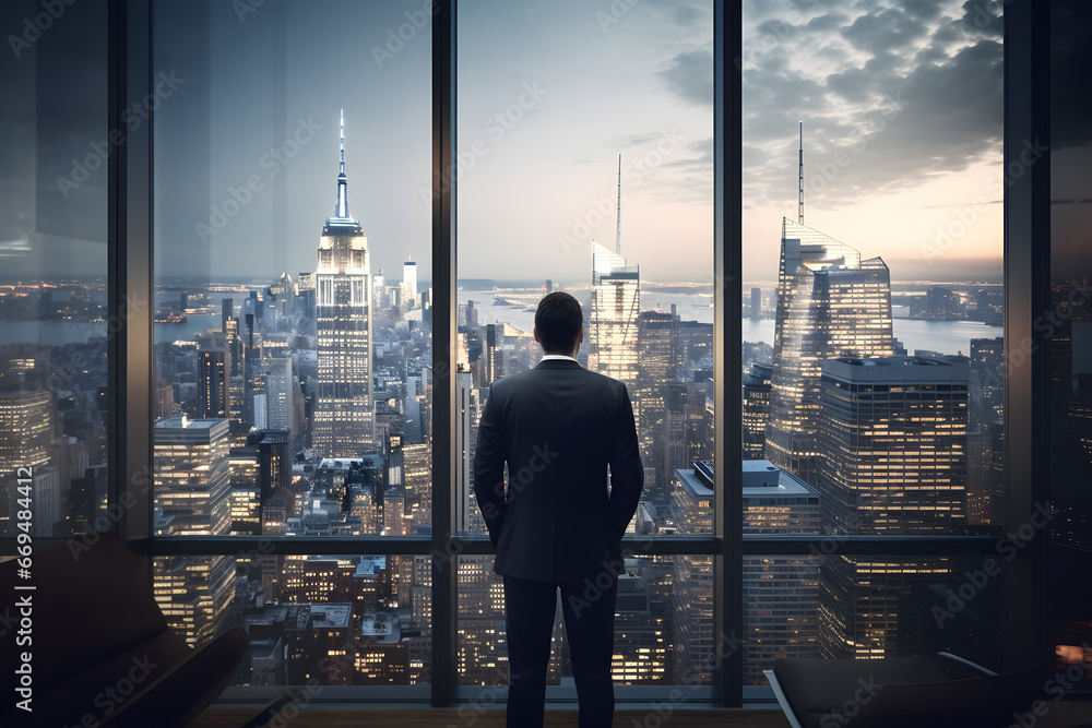 Window to Success: Businessman's Outlook
Window to Success: Businessman's Outlook