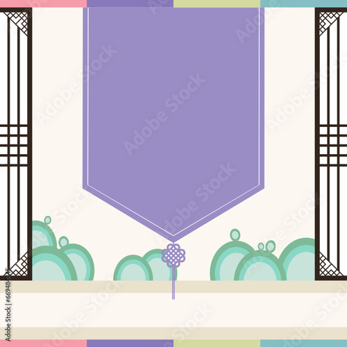 a background with traditional scrolls