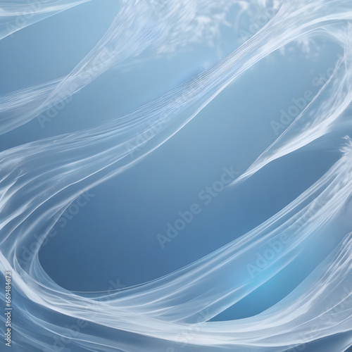 Abstract blue waves in motion background