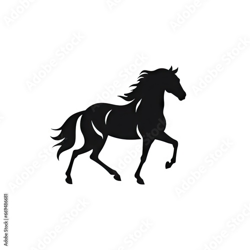 Horse Icon  Mare Symbol  Minimal Horses Icon  Generative AI Illustration