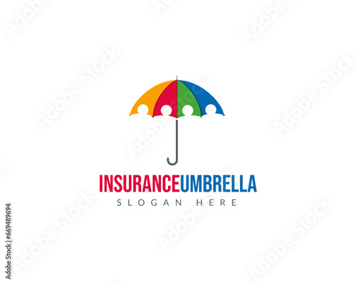 Umbrella Security Emblem Vector Editable Vector 