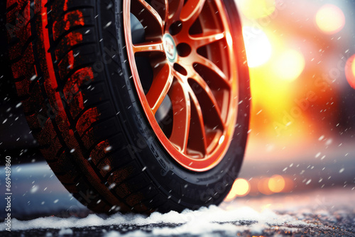 Snow winter tyre - save driving with winter tyre