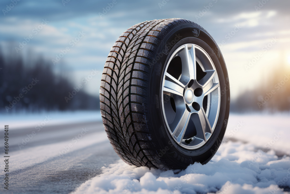 Snow winter tyre - save driving with winter tyre