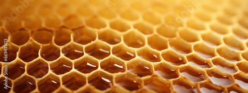 Detail view of a honeycomb structure.