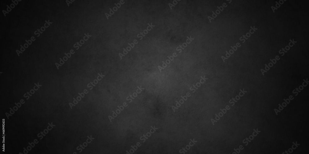 Abstract design with grunge black and white background . Old cement wall . scary dark texture of old paper parchment and .decorative plaster or concrete with vignette paper texture design .Dark wall - obrazy, fototapety, plakaty 
