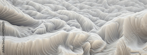 Stunning 3D of a wavy surface with intricate patterns.