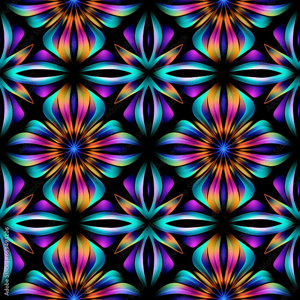 Optical Illusion Kaleidoscope Pattern
