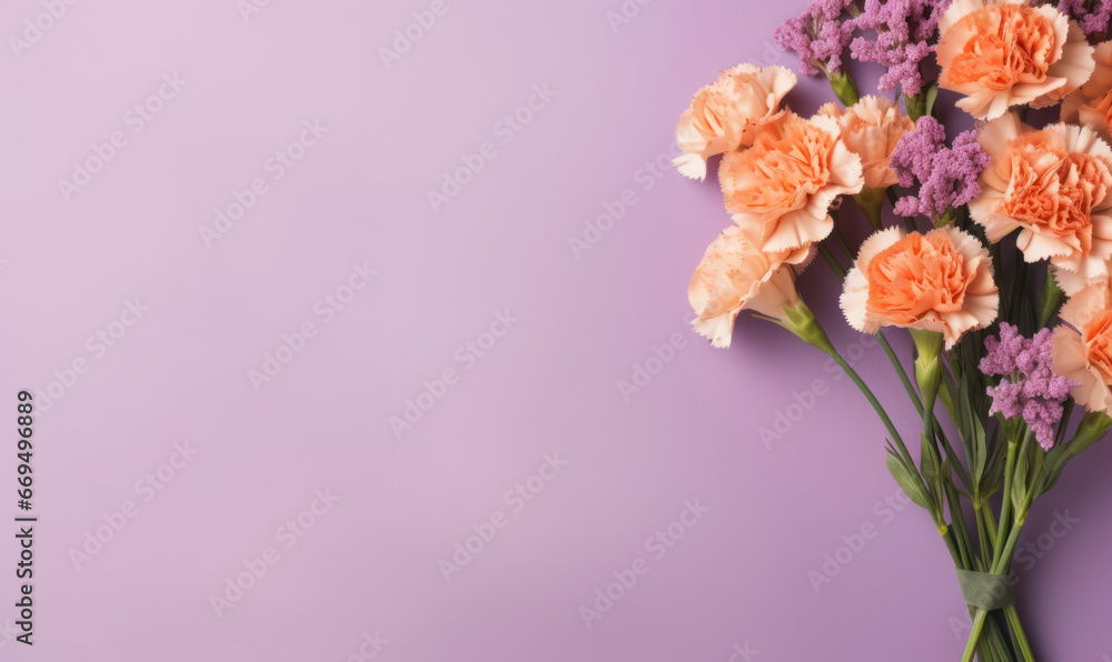 Delicate carnations, exuding elegance and tranquility. Delicate carnations, exuding elegance and tranquility.
