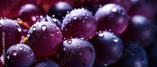 Macro capture of whole grapes.